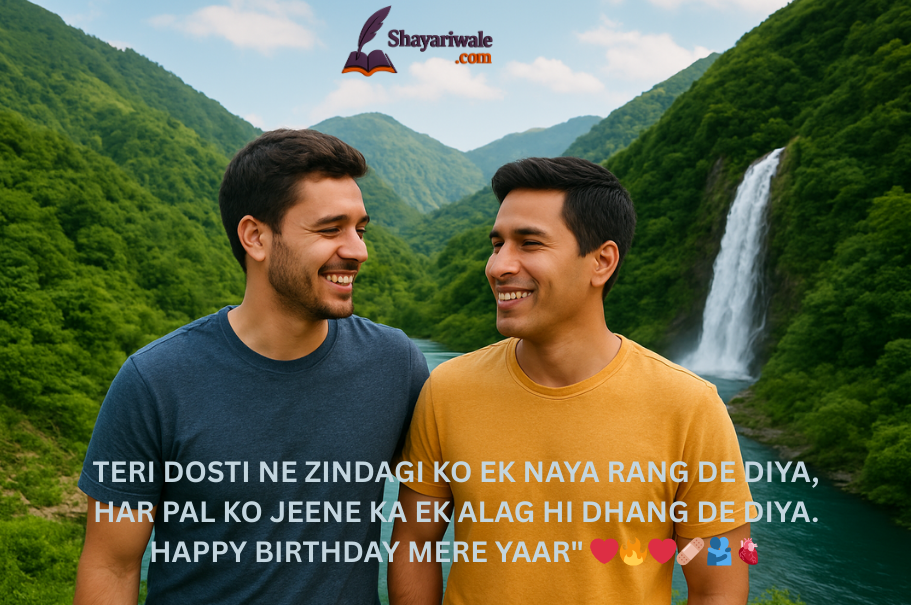 Dost Ke Liye Happy Birthday Wishes Shayari🫂❤️